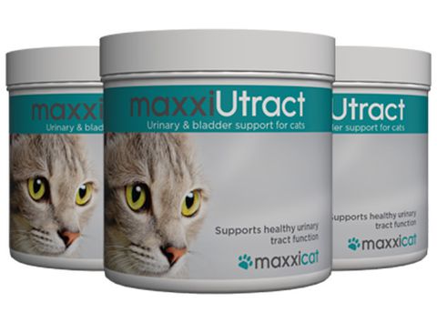 Bottles of maxxiUtract urinary and bladder support for cats from maxxipaws