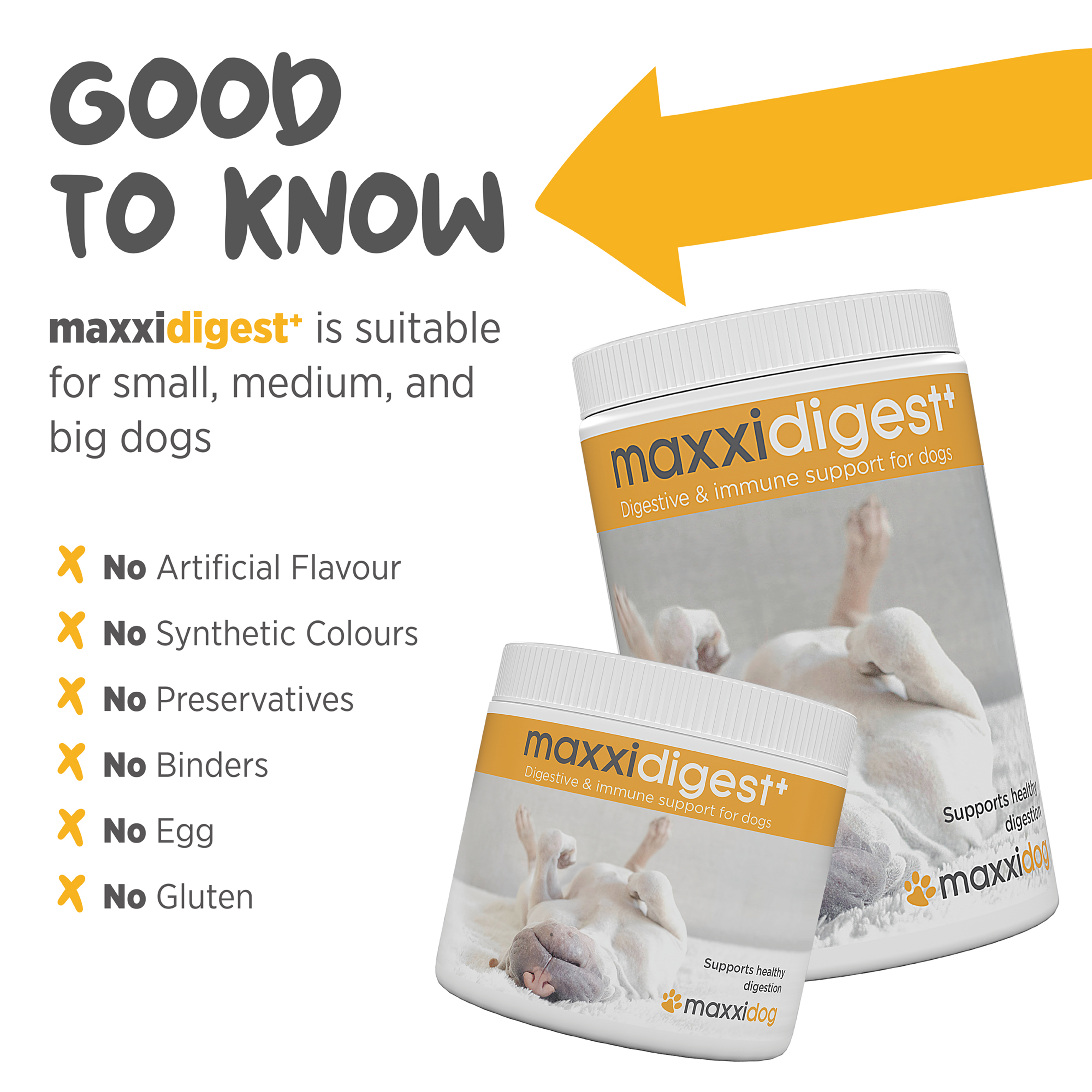 maxxidigest highly palatable digestive supplement for dogs